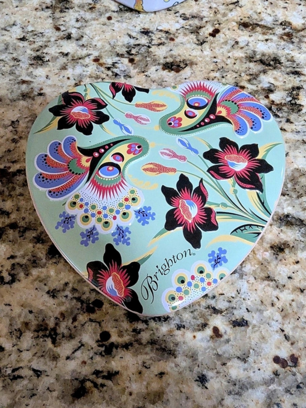 Brighton Heart-Shaped Decorative Tin